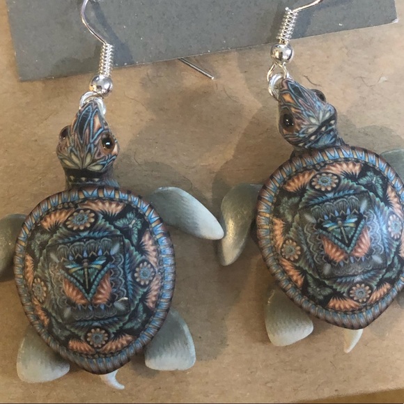 Jon Stuart Anderson Sea Turtle Earrings - Picture 2 of 7